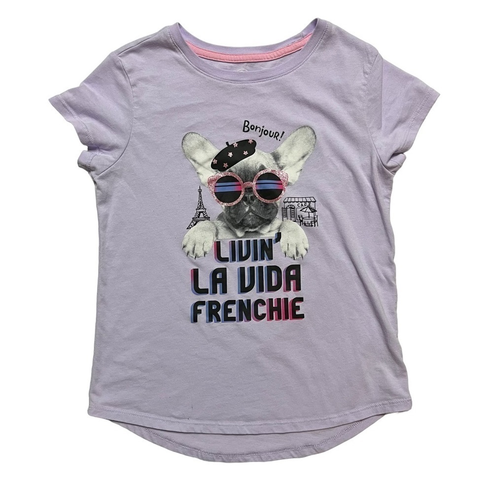 Girls frenchie tee